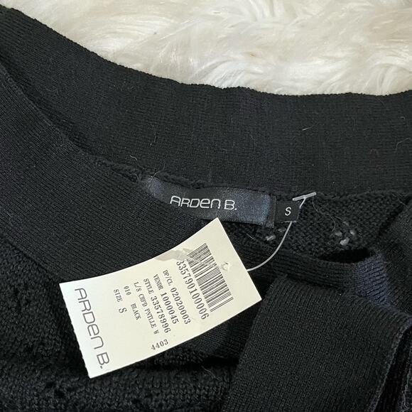 NEW Arden B. Wool Open Weave Knit Patterned Bow Tie Boatneck Fitted Sweater NWT - Picture 10 of 12